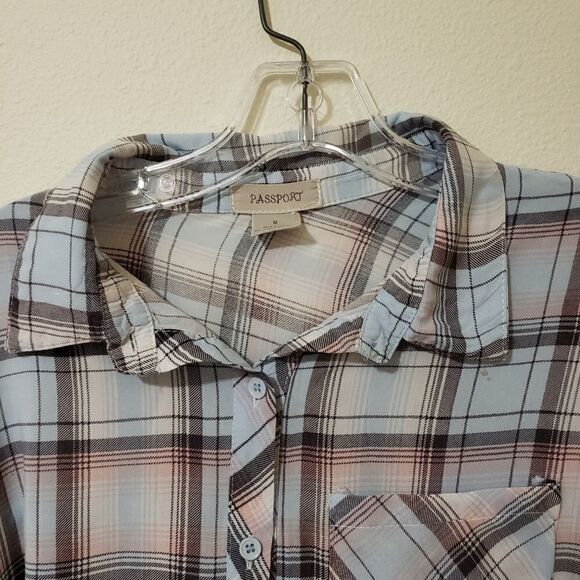 Passport botton down shirt blue/pink - Picture 7 of 7